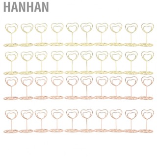 Hanhan Table Number Holder  Name Card Clips Electroplated 20Pcs Sturdy Metal  for Hotel