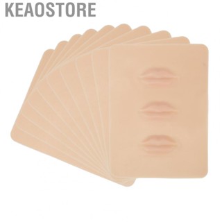 Keaostore Lip Practice Skin  Thick Safe Silicone Flexible Microblading Practice Skin Portable  for Home for Novice