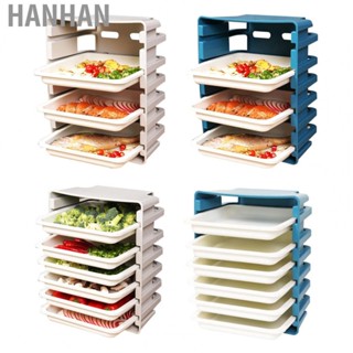 Hanhan Kitchen Side Dish Storage Rack Multi Layer Dish Preparation  Wall Mounted Dish Storage