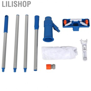 Lilishop Pool Vacuum Jet  Mini Vacuum Pool Cleaner Durable Hydraulic Drive 4 Section Pole  for Pond