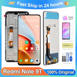 หน้าจอแสดงผลสัมผัสดิจิทัล LCD Note 9T 100% แบบเปลี่ยน สําหรับ Xiaomi Redmi Note 9T Note 9T M2007J22G