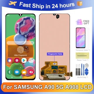 หน้าจอแสดงผล Lcd ดิจิไทเซอร์ 6.7 นิ้ว สําหรับ Samsung Galaxy A90 5G A908 Samsung A908