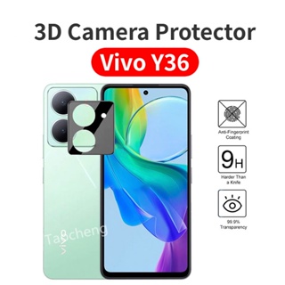 ฟิล์มกระจกนิรภัยกันรอยหน้าจอ เลนส์กล้อง 3D สําหรับ Vivo y78 y78 Y36 VivoY78 VivoY36 4G 5G 2023 3 ชิ้น