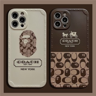 เคสโทรศัพท์มือถือ ลาย Coach Joint name APE แฟชั่น สําหรับ iPhone 14 Pro MAX 11 12 13 Pro MAX X XS MAX XR