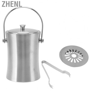 Zhenl Double Wall Ice Bucket Modern Look Bar Ice Bucket for Champagne for