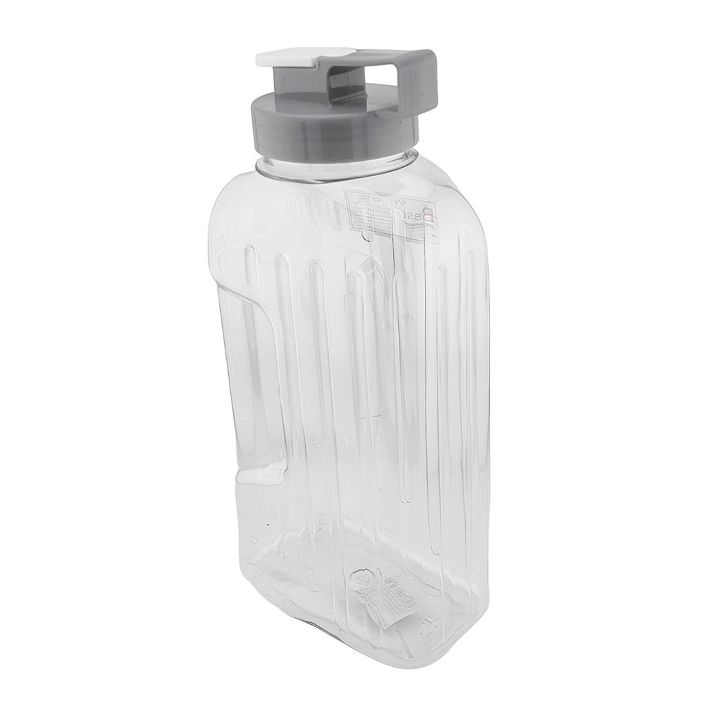 กระบอกน้ำ 2 ลิตร ขวดน้ำ ขวดพลาสติก แบบวางตั้ง ฝาปิดแบบเกลียวหมุน มีช่องเทน้ำ รุ่น 2020 - รูปที่ 3