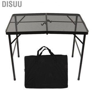 Disuu BBQ Folding Mesh Table  Portable Camping Folding Table Stable  for Travel