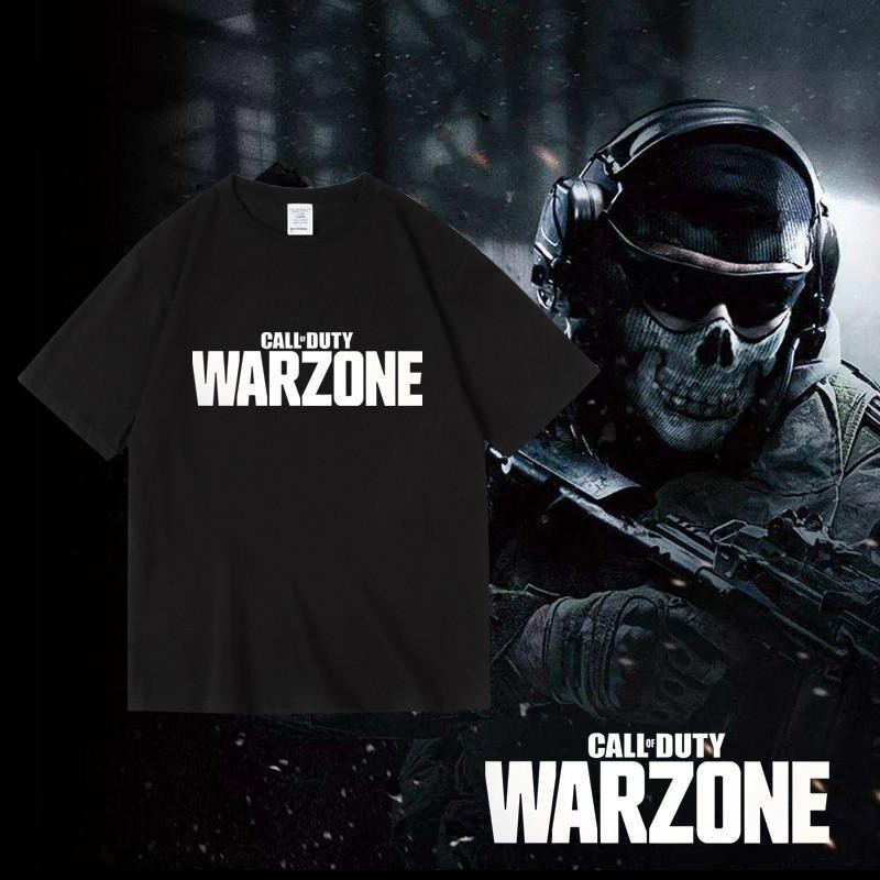 เวรเอ้ย  เสื้อยืด เกม e-sports call of duty war zone cod ไก่พิมพ์เสื้อผ้ารอบผ้าฝ้ายแขนสั้นเสื้อยืดผู้ชายฤดูร้อน