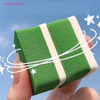 Buildvictor พัฟฟองน้ําแต่งหน้า รูปไข่ พร้อมกล่องเก็บ 2 ชิ้น