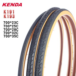 Kenda ยางล้อรถจักรยาน 700C 700x23C 25C 28C 32C 35C เบาพิเศษ สีเหลือง ความต้านทานต่ํา