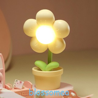 Blossomea โคมไฟตั้งโต๊ะ Led รูปดอกไม้น่ารัก สร้างสรรค์