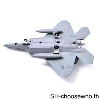 【Choo】โมเดลเครื่องบินรบ Usa Airlines F-22 Raptor 1/100 DieCast