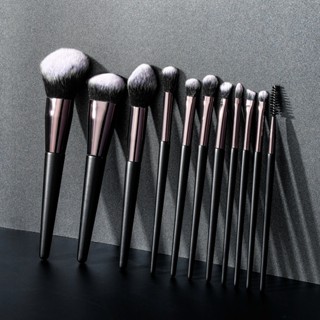 เซ็ตแปรงแต่งหน้า(เกรดA+) Make up brush set เซต11ชิ้นด้ามดำ