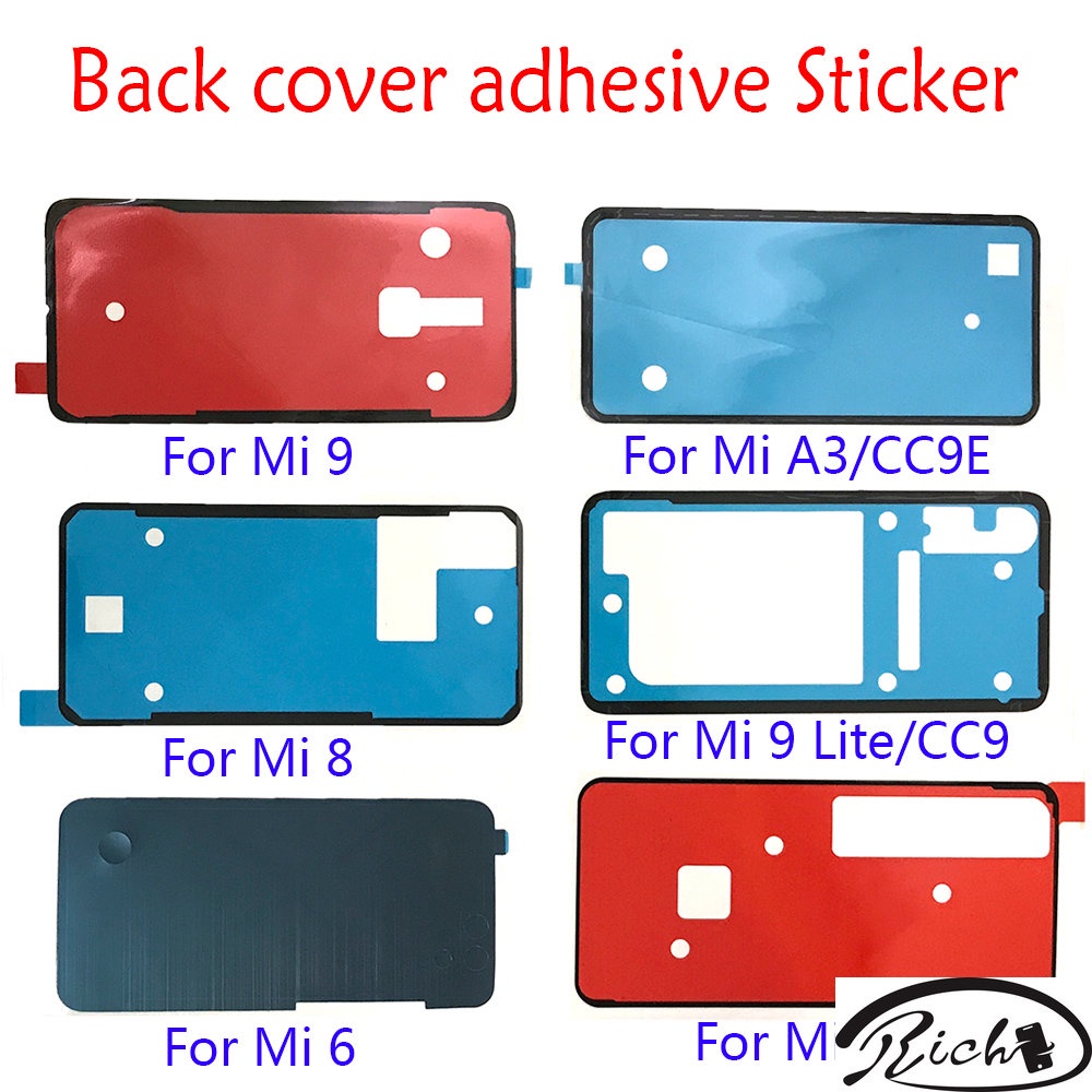เทปกาว ด้านหลัง สําหรับ Xiaomi Note10 Pro Mi 6 2s Poco x2 Mi 8 9 10lite A3 CC 9 9e Mi 9T F2 Pro Redm