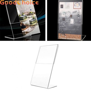 【Good】Display Stand 1 Pcs 10cmx15cm Acrylic Card Stand Display Practical Stand Desk【Ready Stock】