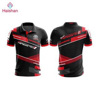 Haishan MOTOSHIRT เสื้อโปโลพิมพ์ลาย TOYOTA TO-A05-22