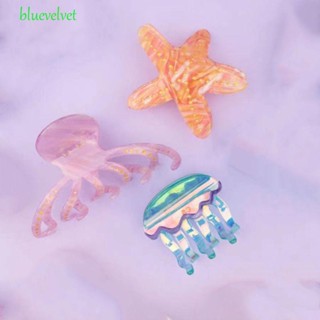 Bluevelvet กิ๊บติดผม รูปปลาหมึก ปลาดาว สไตล์เกาหลี สําหรับเด็กผู้หญิง