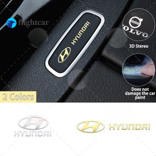 Flightcar สติกเกอร์โลหะ ติดพวงมาลัยรถยนต์ สําหรับ I10 loniq hybrid Elantra Tucson Reina Santa