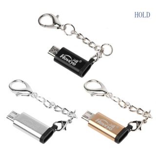 Ace อะแดปเตอร์เชื่อมต่อ Micro USB Female to Type-C Male พร้อมพวงกุญแจ ทนทาน