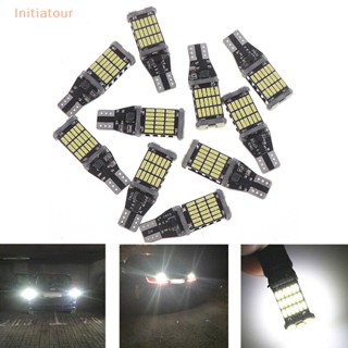 [Initiatour] หลอดไฟถอยหลังรถยนต์ LED 45 SMD 4014 T15 W16W 6000K สีขาว 10 ชิ้น