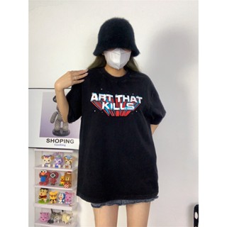 G-allery -Dept. เสื้อยืดแขนสั้น พิมพ์ลาย ATK ART THAT KILLS สไตล์วินเทจ คุณภาพสูง