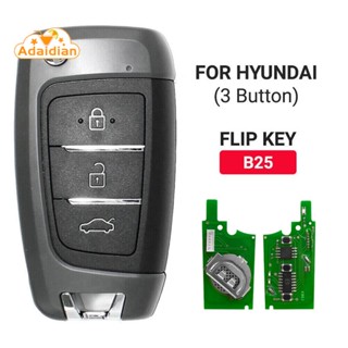 Keydiy B25 KD รีโมตกุญแจรถยนต์ 3 ปุ่ม แบบเปลี่ยน สําหรับโปรแกรมเมอร์ Hyundai Style KD900 KD-X2 KD MINI URG200