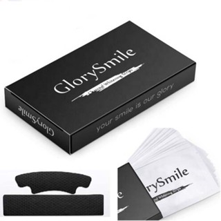  GlorySmile activated carbon dental paste teeth whitening strip with anti slip design and coconut flavor for 30 minutes