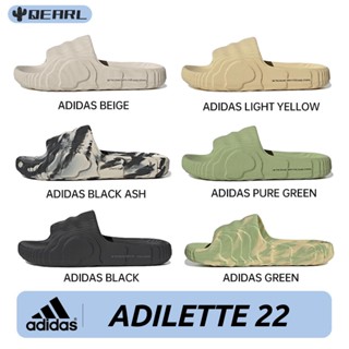 ADIDAS ORIGINALS Beige black green black ash pure green light yellow ADILETTE 22 sandals