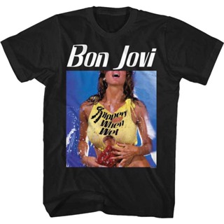 เสื้อเชิ้ต ลาย Bon Jovi กันลื่น