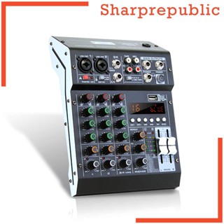 [Sharprepublic] เครื่องผสมเสียงสเตอริโอ 48V สําหรับระบบเสียงสเตอริโอ DJ