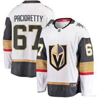 เสื้อยืดแขนยาว พิมพ์ลาย NHL Vegas Golden Knights Away Jersey Pacioretty Hockey พลัสไซซ์ สไตล์สปอร์ต