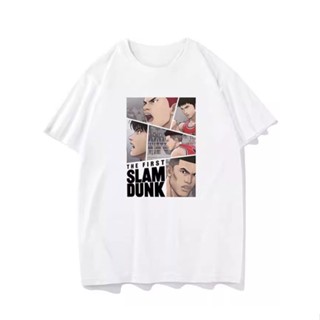 เสื้อยืดแขนสั้น ผ้าฝ้าย พิมพ์ลาย Cang Shi yi Shu slam dunk master around แฟชั่นฤดูร้อน สําหรับผู้ชาย