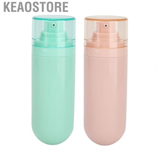 Keaostore 4pcs Travel  Pump Bottles Press Type Vacuum Refillable Empty Container