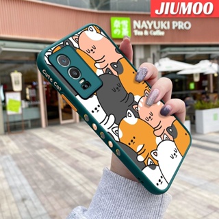 เคสโทรศัพท์มือถือ ซิลิโคนแข็ง บาง กันกระแทก ลายการ์ตูนแมวน่ารัก แฟชั่น สําหรับ VIVO Y76 5G Y76s Y74s 5G