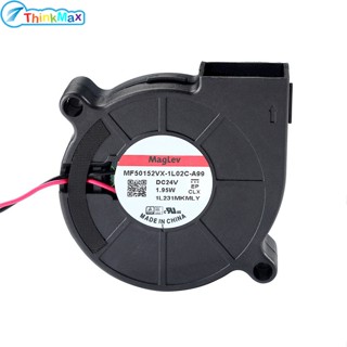 พัดลมระบายความร้อน แบริ่งคู่ ไฮดรอลิค 5015 Dc 24v 0.1a 6000rpm 4.8CFM อุปกรณ์เสริม สําหรับเครื่องพิมพ์ 3d