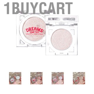 1buycart 3pcs Single Color Eyeshadow Long Lasting Glitter Highlighting Pearlized Makeup Palette for Women Girls