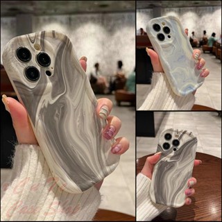 เคส iPhone 14 13 12 11 Pro Max X XR XS Max 8 7 6 6S Plus iPhone14 iPhone13 iPhone12 iPhone11 iPhone8 iPhone7 8Plus 7Plus Relief Cream Frame Marble Texture Soft Case