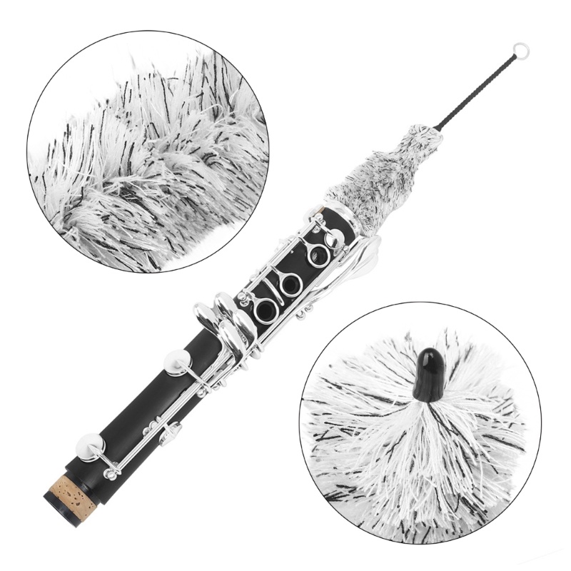 QJ Clarinet Brush Cleaner Soft Clarinet แปรงทําความสะอาดเครื่องมือสําหรับ Clarinet
