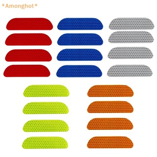 Amonghot&gt; ใหม่ สติกเกอร์เตือน สะท้อนแสง ป้องกันการชน เพื่อความปลอดภัย สําหรับติดประตู 4 ชิ้น