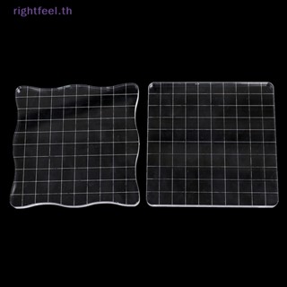 Rightfeel.th แผ่นแสตมป์อะคริลิคใส 7 ชิ้น สําหรับตกแต่งสมุดภาพ DIY