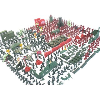 330 Pcs Toy Army Men Set, Army Base Playset Toy 4cm Soldier Action