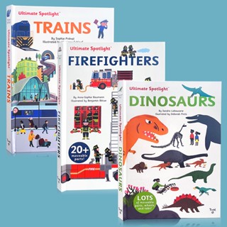 ใหม่! Ultimate Spotlight Book Series : Firefighters ,Trains , Dinosaurs , Animal