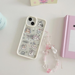 เคสโทรศัพท์มือถือแบบแข็ง ลายกระต่าย สําหรับ IPhone 11 12 12Pro 12ProMax 13 13Pro 13ProMax 14 14Pro 14ProMax