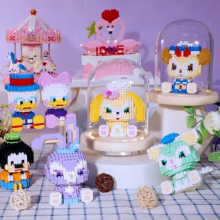 บล็อกตัวต่อ รูป Disney Kawaii 3D ขนาดเล็ก ของเล่นเสริมการเรียนรู้ สําหรับเด็กผู้ชาย และเด็กผู้หญิง