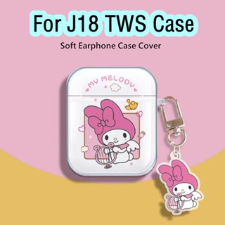 【ของแท้】เคสหูฟัง แบบนิ่ม ลายการ์ตูนน่ารัก สําหรับ J18 TWS J18 TWS