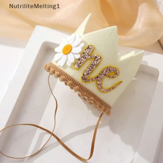 [NutriliteMelting1] หมวกผ้าสักหลาด ลายมงกุฎ 1st สําหรับตกแต่งปาร์ตี้วันเกิด [TH]