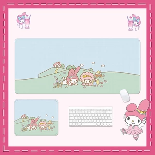 Kam แผ่นรองเมาส์ กันน้ํา ขนาดใหญ่ 800 มม. X 300 มม. พิมพ์ลายการ์ตูน Sanrio Melody HD สําหรับตกแต่งโต๊ะคอมพิวเตอร์ สํานักงาน