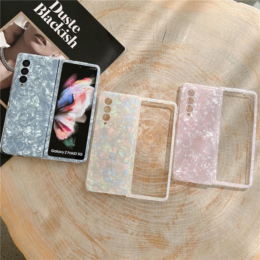 เคสป้องกันโทรศัพท์มือถือ ลายกลิตเตอร์ กันกระแทก สําหรับ Samsung Galaxy Z Fold 3 4 Z Fold 5