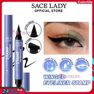 Sace LADY แสตมป์อายไลเนอร์ ดินสอเขียนขอบตา กันน้ํา แต่งหน้าง่าย ซีลอายไลเนอร์