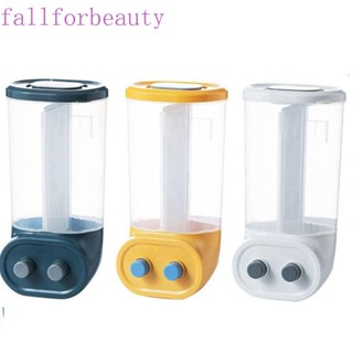 FALLFORBEAUTY กล่องเก็บธัญพืช ซีเรียล อัตโนมัติ แบบติดผนัง